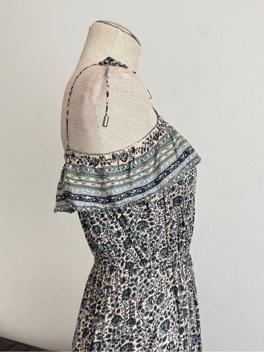 Ba&sh Teresa Midi Dress in Vertdeau Print | Size S / US 4 - Picture 6 of 13